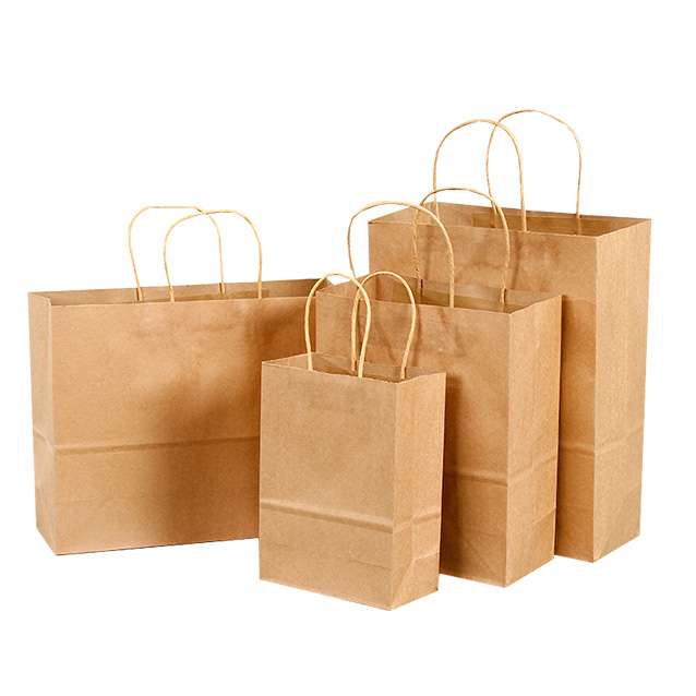 BOLSA DE PAPEL CON ASA TORCIDAS