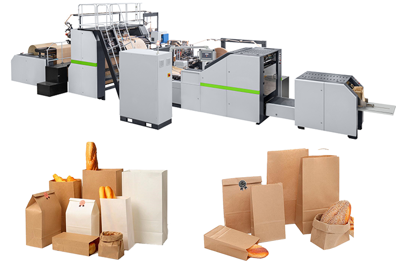 Fully Automatic Square Bottom Paper Bag Making Machine